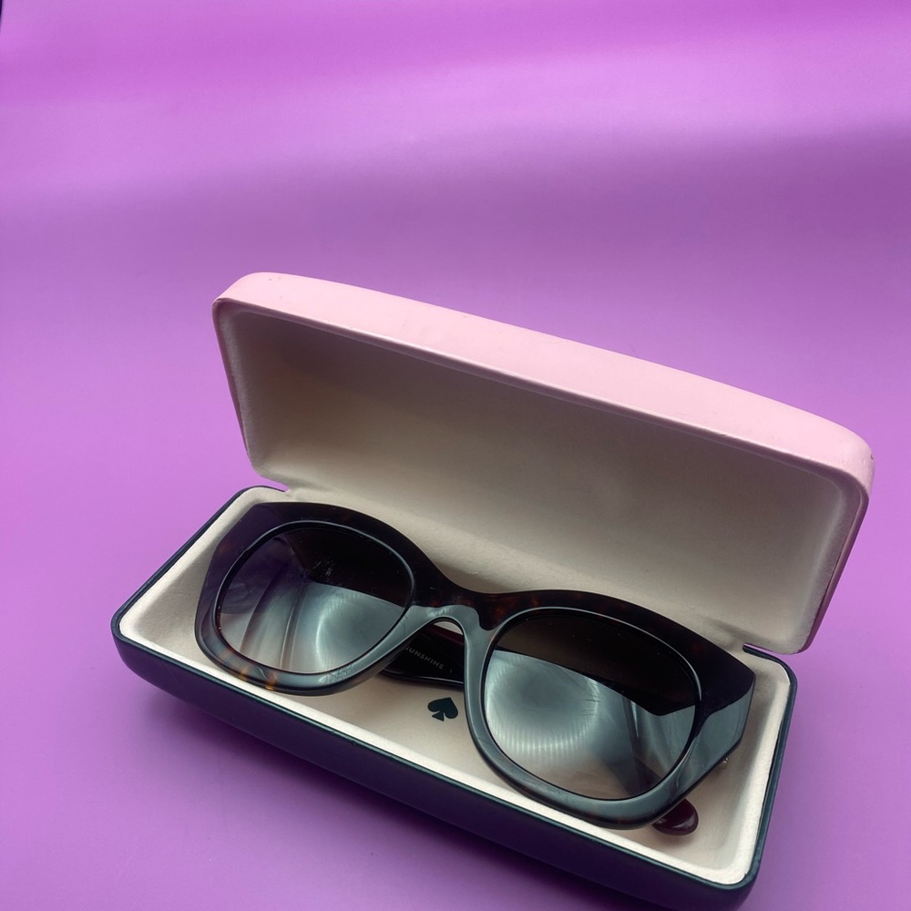 Kate Spade Jelena Tortoise Sunglasses - Picture 6 of 8